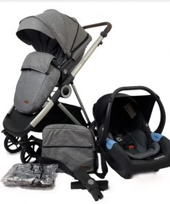 Estilo Bebe Otter 3 in 1 Travel System - Pebble Silver