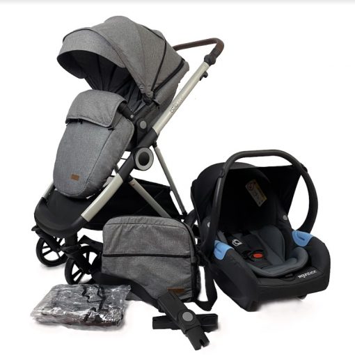 Estilo Bebe Otter 3 in 1 Travel System - Pebble Silver